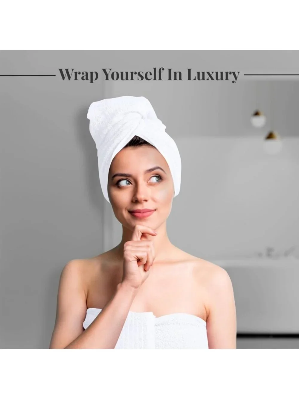 Luxurious 8-Piece Towel Set - 2 Extra Large Bath Towels, 2 Hand Towels, 4